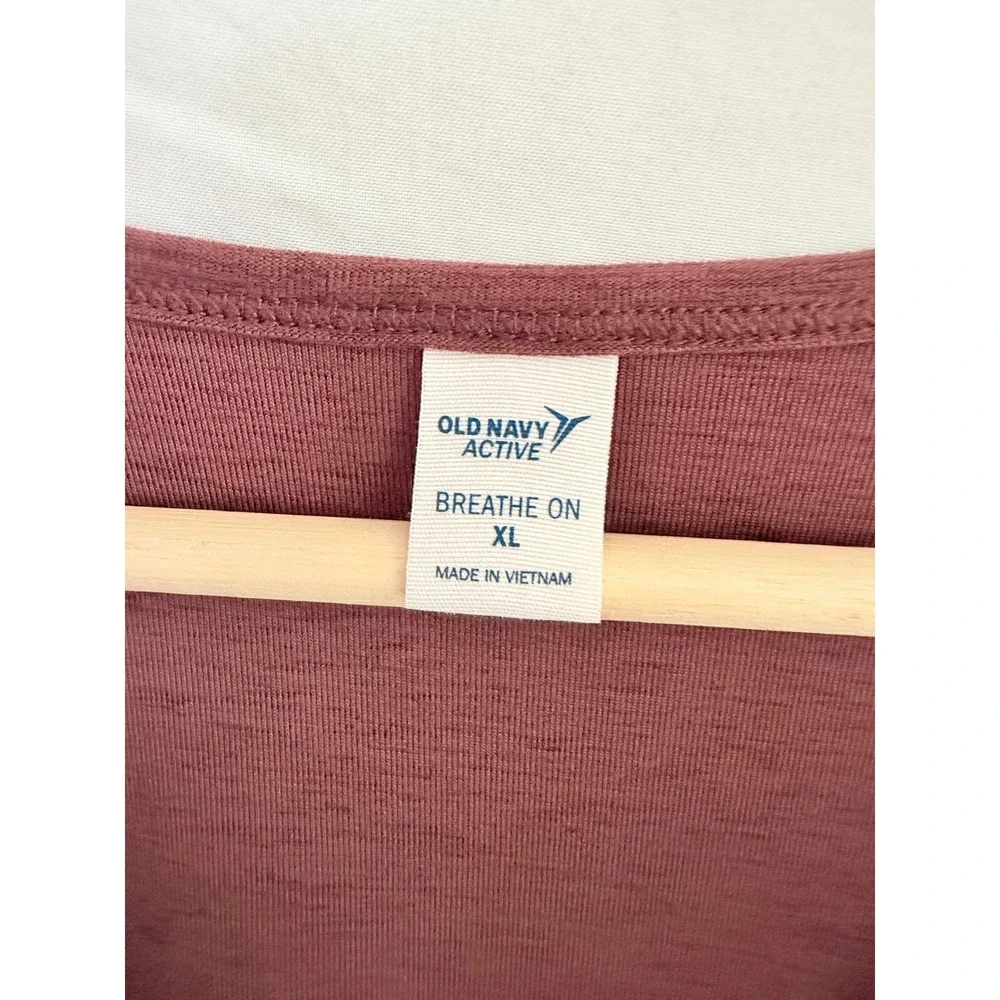 Old Navy Active Jumpsuit Womens Burgundy Breathe On Sleeveless Wrap XL - Picture 4 of 7